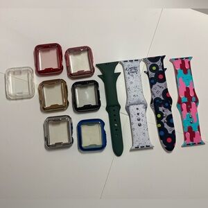 NWOT Smart watch bands and cases.